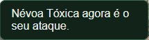O aviso na tela dizendo que a magia agora é o ataque